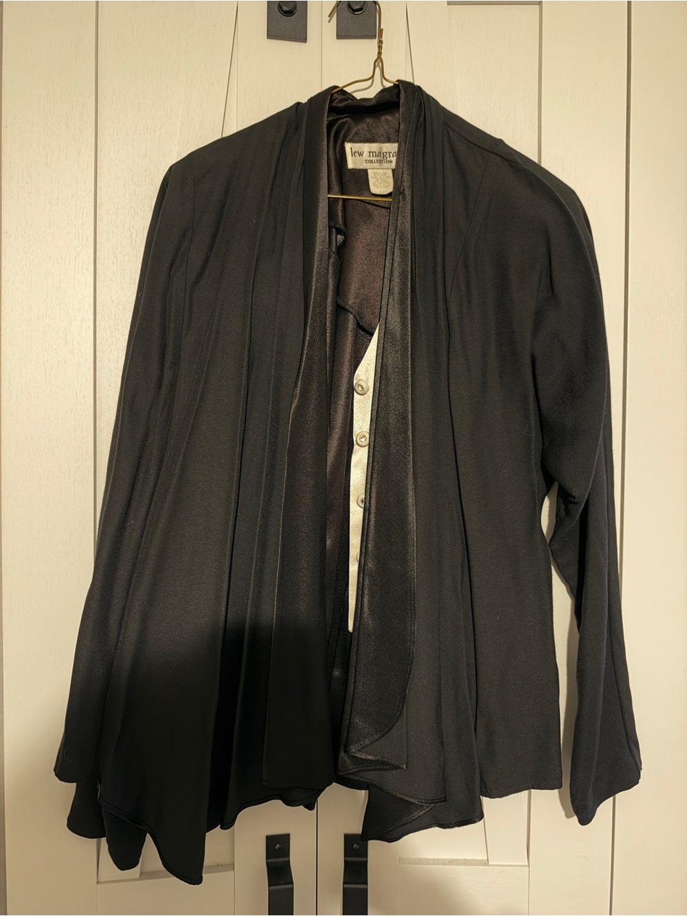 Lew Magram Black Draped Women's Jacket